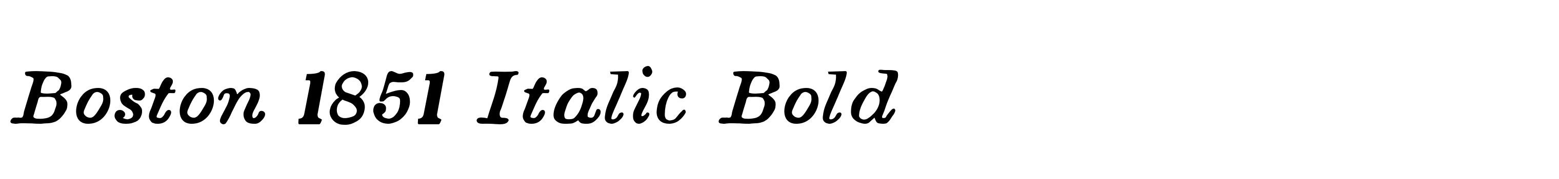 Boston 1851 Italic Bold